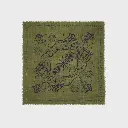 Billybelt - Petit Foulard Sasha - kleines Tuch aus 100% Wolle - Khaki