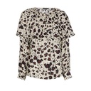 Caroline Biss - Tunika Bluse LOOSE-FITTING TOP WITH FLOUNCE EFFECT multi color