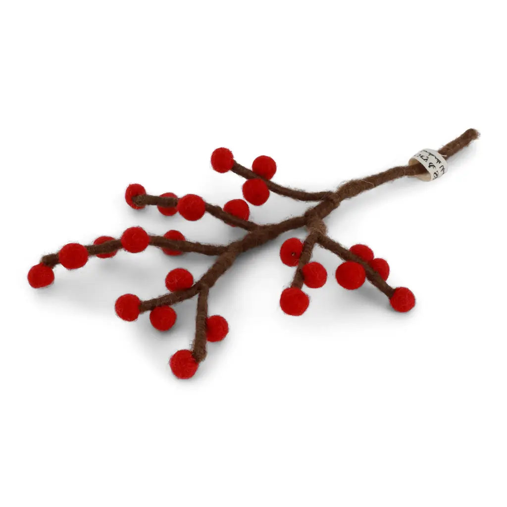 Gry & Sif - Mini branch with bright red berries