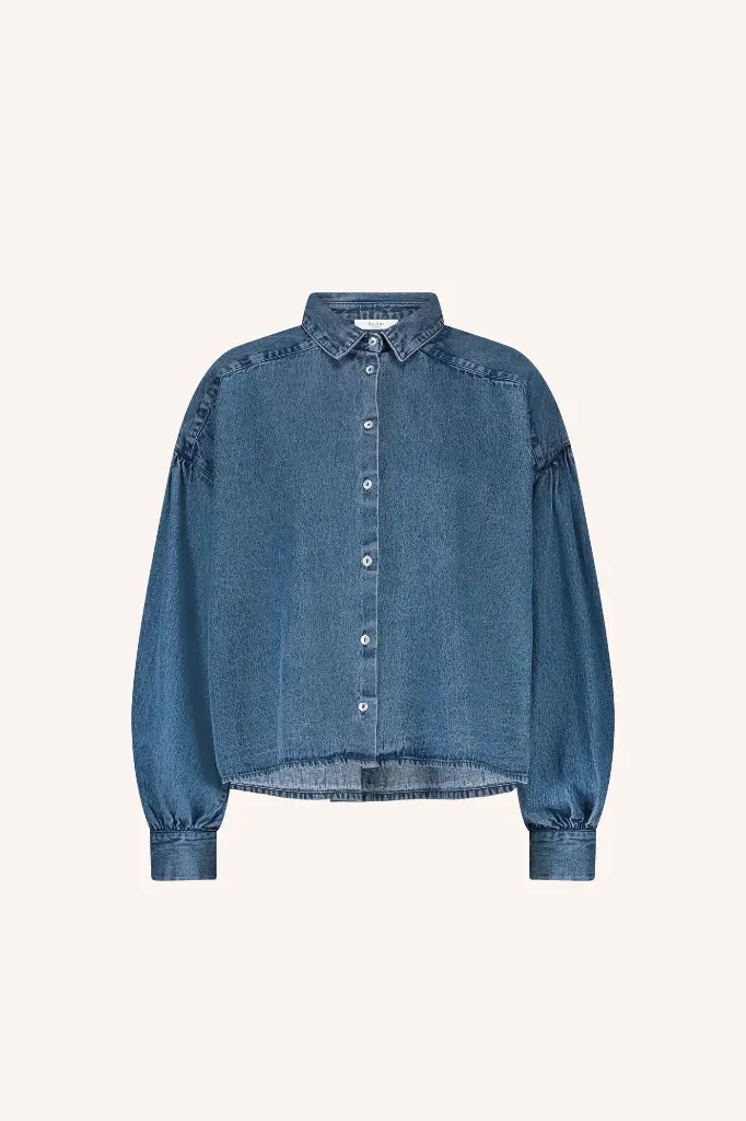 By Bar - Sarah short denim blouse - 1602 medium denim