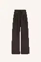 By Bar - Uma satin stripe pants - 872 cafe noir