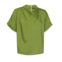 Caroline Biss - Tunika blouse STRAIGHT TOP WITH PLEAT DETAIL avocado