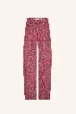 By Bar - Lew Red Cheetah Pants - 1303 Red Cheetah print