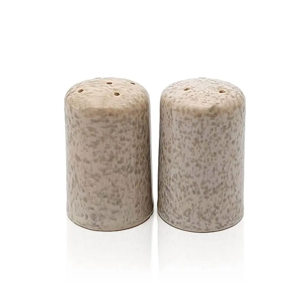 Mea Living - Salz- und Pfefferstreuer Set Stoneware modern grey