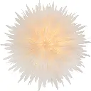 Mea Living - Stella-Dalia, Pergamentpapier weiß 60 cm