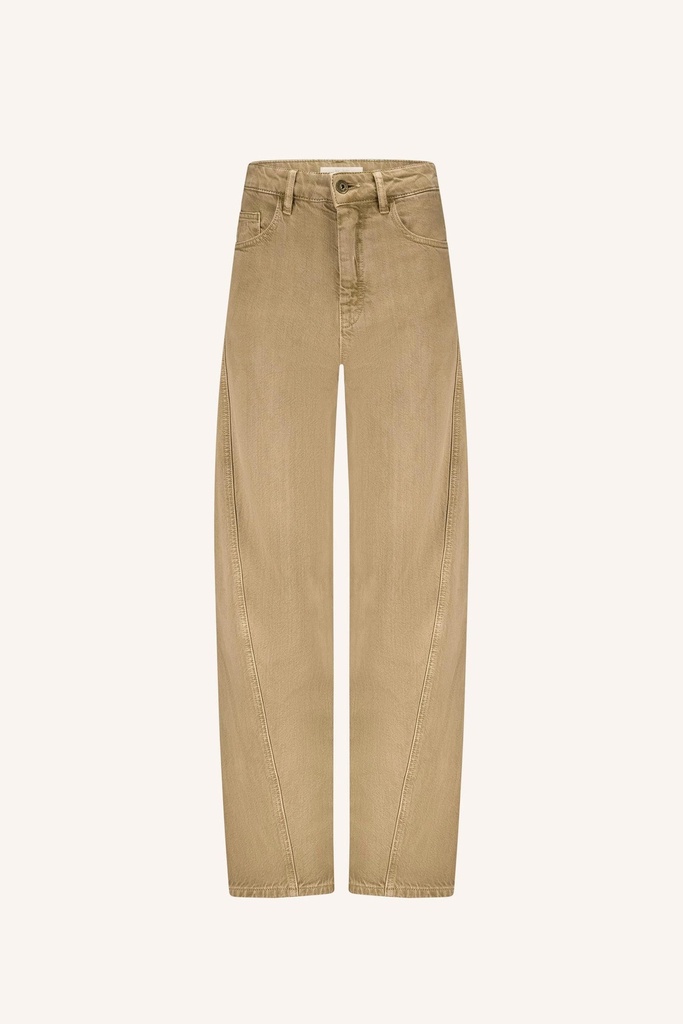 By Bar - Begum Denim Pants - 816 stone sand