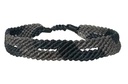 LeJu - Bracelet Macrame Men light and dark grey polyester threads