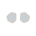 Lisa Kroeber Jewellery Art - Earclips mini - Window Grey