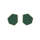 Lisa Kroeber Jewellery Art - Earclips mini - Moss Green