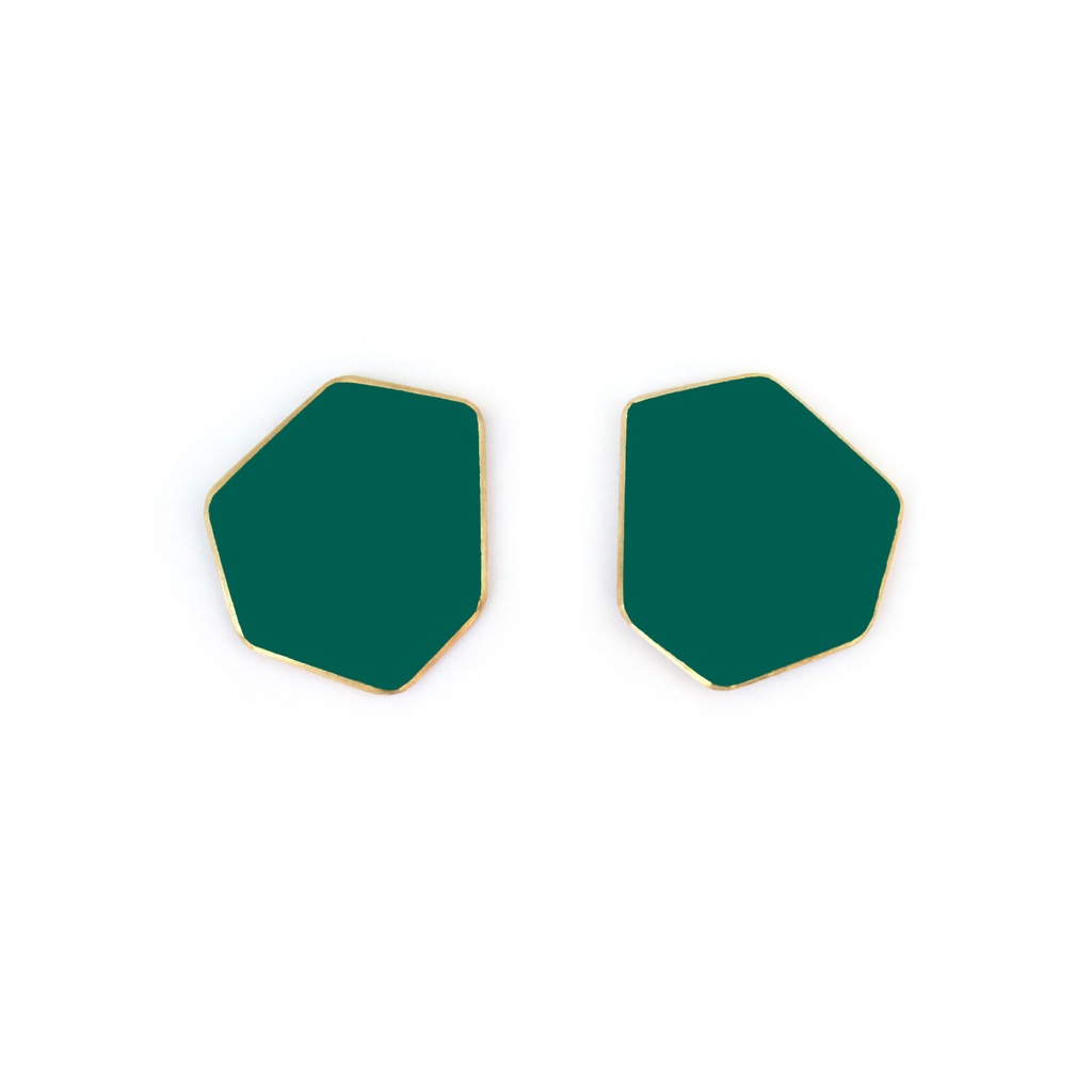 Lisa Kroeber Jewellery Art - Earclips mini - Opal Green