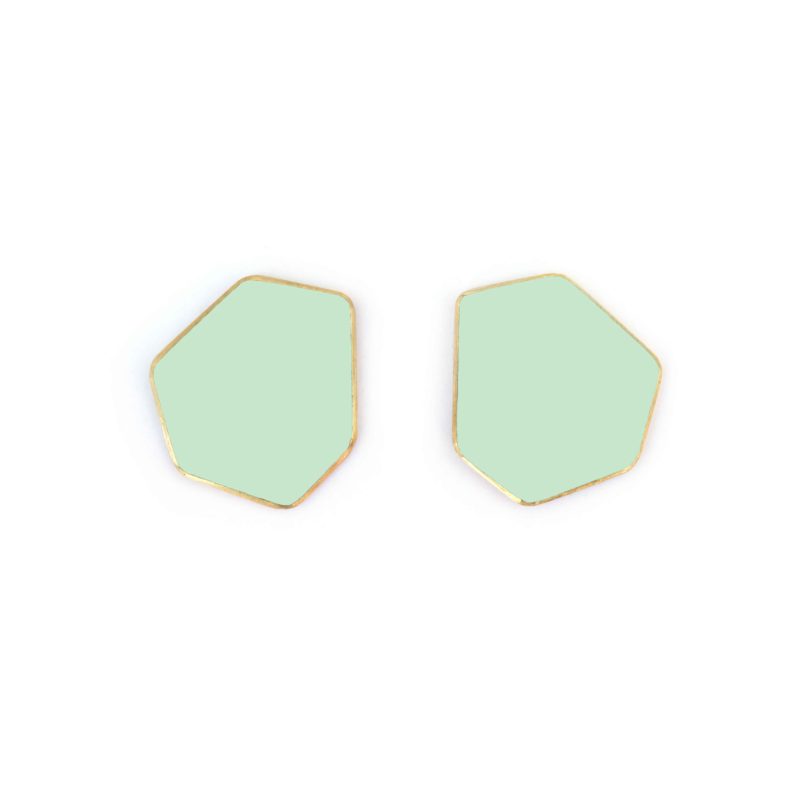 Lisa Kroeber Jewellery Art - Earclips mini - Pastel Green