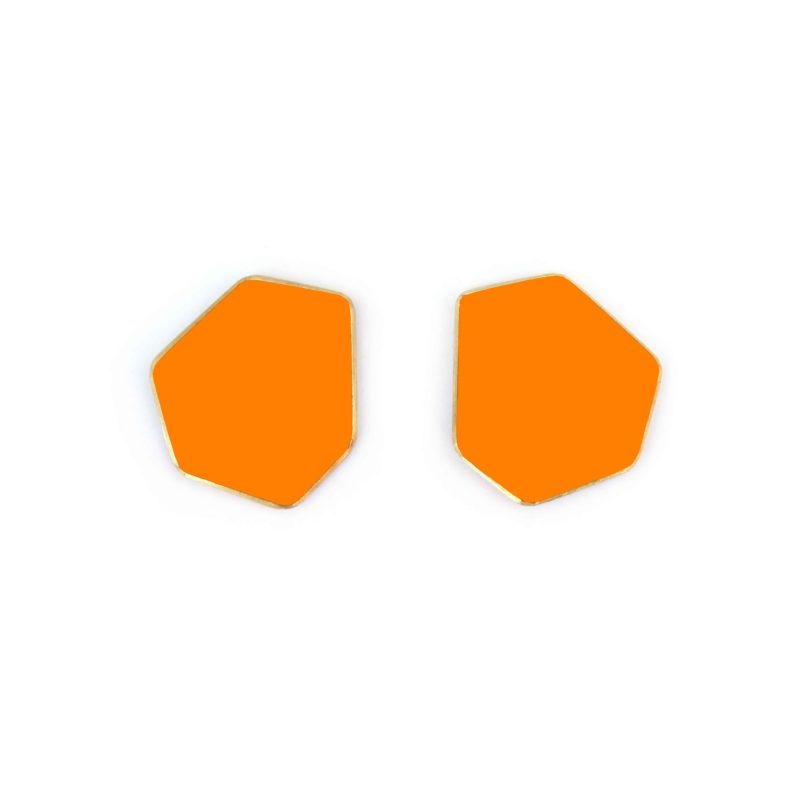 Lisa Kroeber Jewellery Art - Earclips mini - Pastel Orange