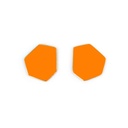Lisa Kroeber Jewellery Art - Earclips mini - Pastel Orange