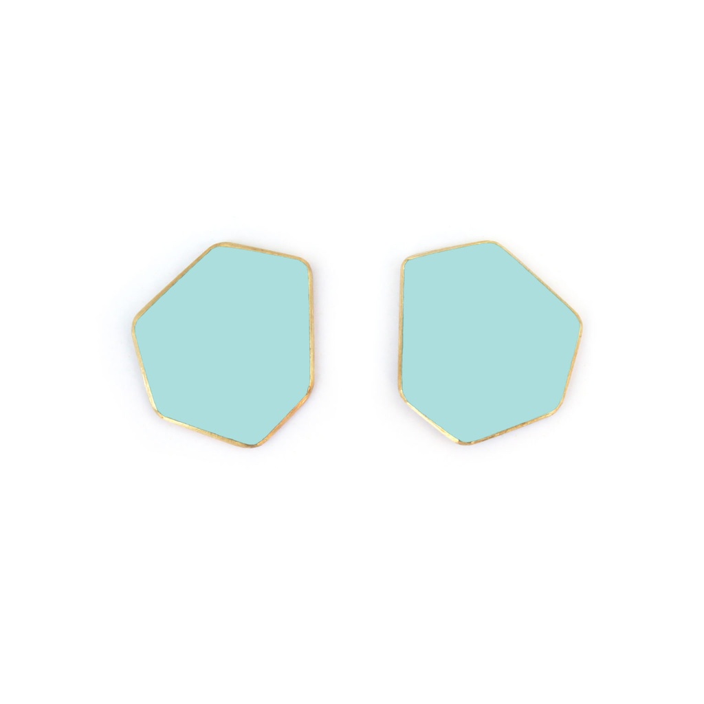 Lisa Kroeber Jewellery Art - Earclips mini - Pastel Turquoise