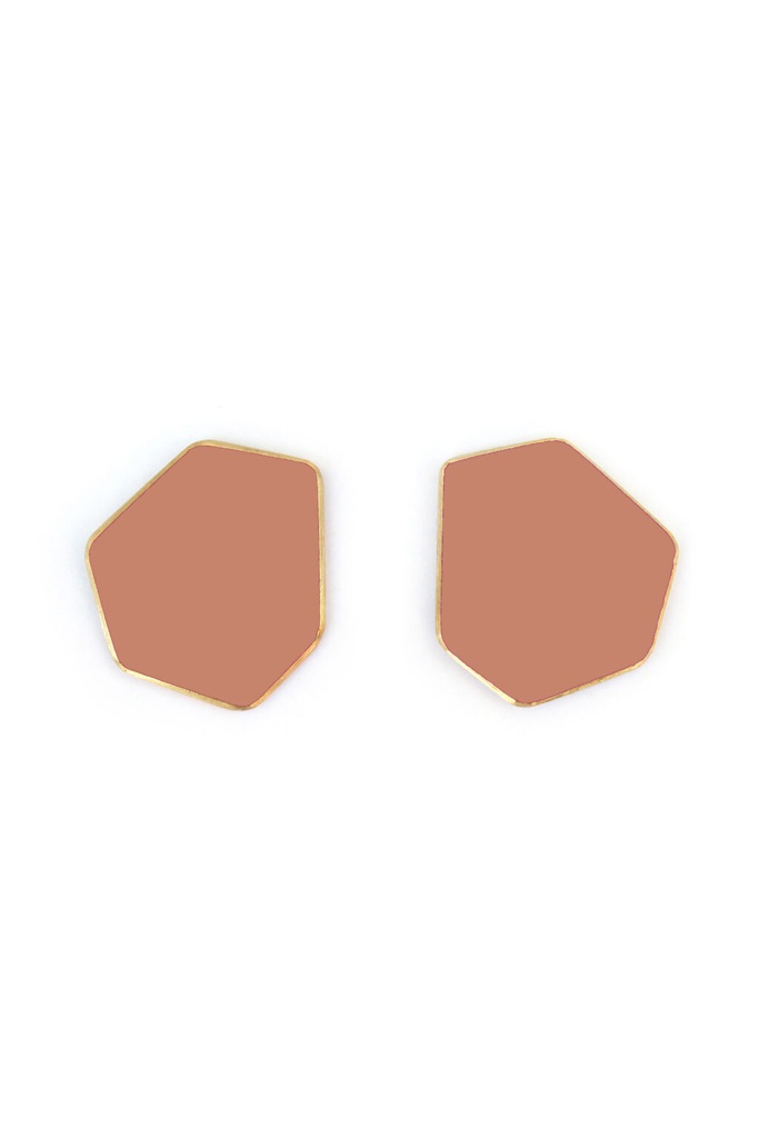 Lisa Kroeber Jewellery Art - Earclips mini - Beige Red