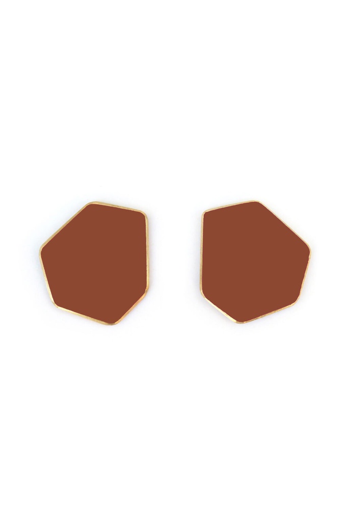 Lisa Kroeber Jewellery Art - Earclips mini - Copper Brown