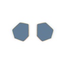 Lisa Kroeber Jewellery Art - Earclips mini - Pigeon Blue