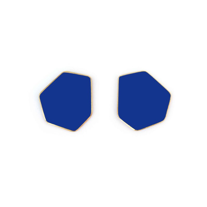 Lisa Kroeber Jewellery Art - Earclips mini - Ultramarine Blue