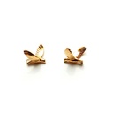 Lisa Kroeber Jewellery Art - Earrings Birds Big -  Gold Red