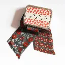 Les Belles Vagabondes - Seidenschal Bandeau Ludmila Marron