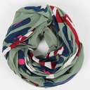 Les Belles Vagabondes - Seidenschal Biobaumwolle Foulard Equateur Kaki