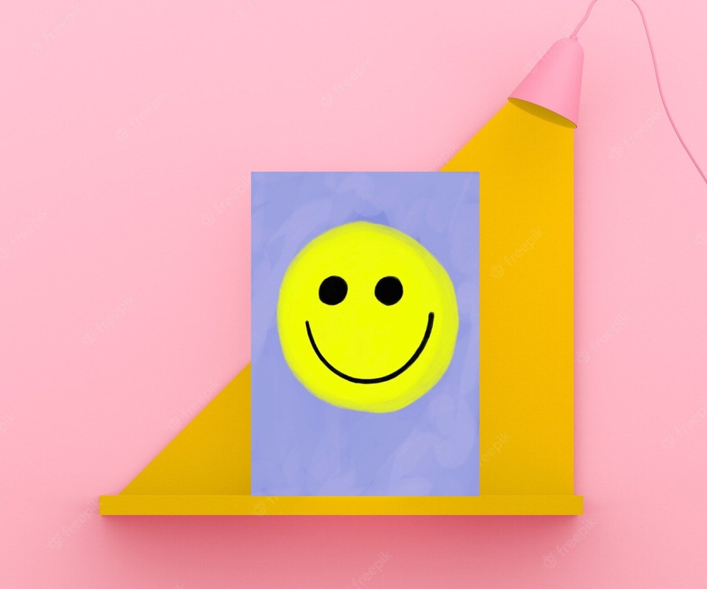 Hej Ibiza - Postkarte - Smiley smile (lila)