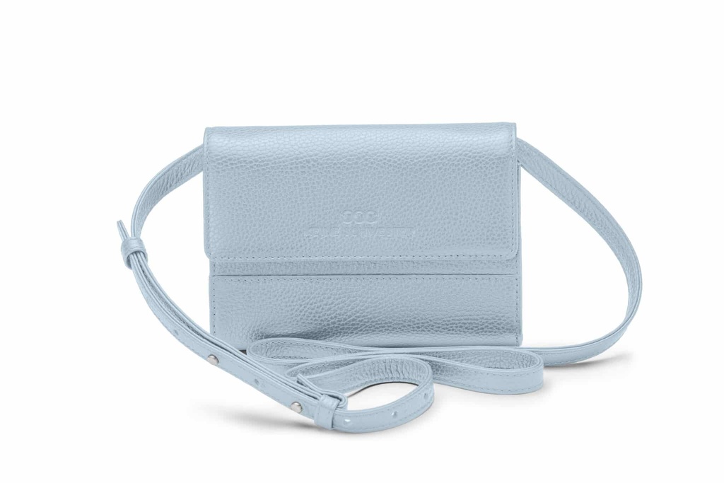 LILO | hellblau | silber | genarbt
