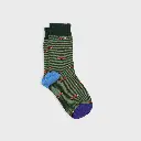 Billybelt - Baumwollsocken Animal FOX gestreift - green 