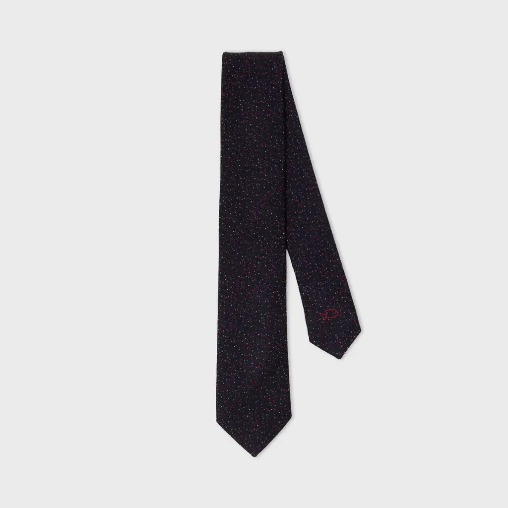 Billybelt - Krawatte Wool Tie - navy, rot