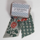 Les Belles Vagabondes - Seidenschal Bandeau Clematite Kaki