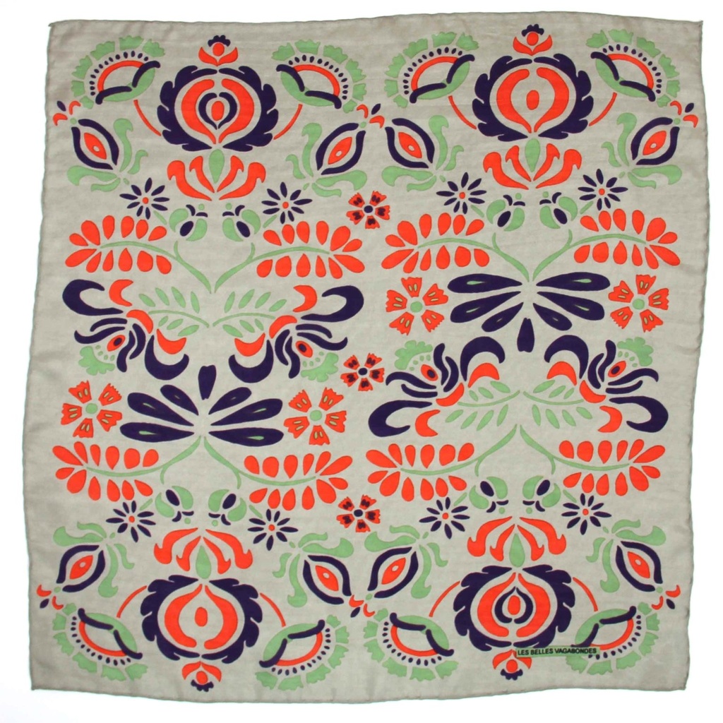 Les Belles Vagabondes - Seidentuch Mini Yulia Brique