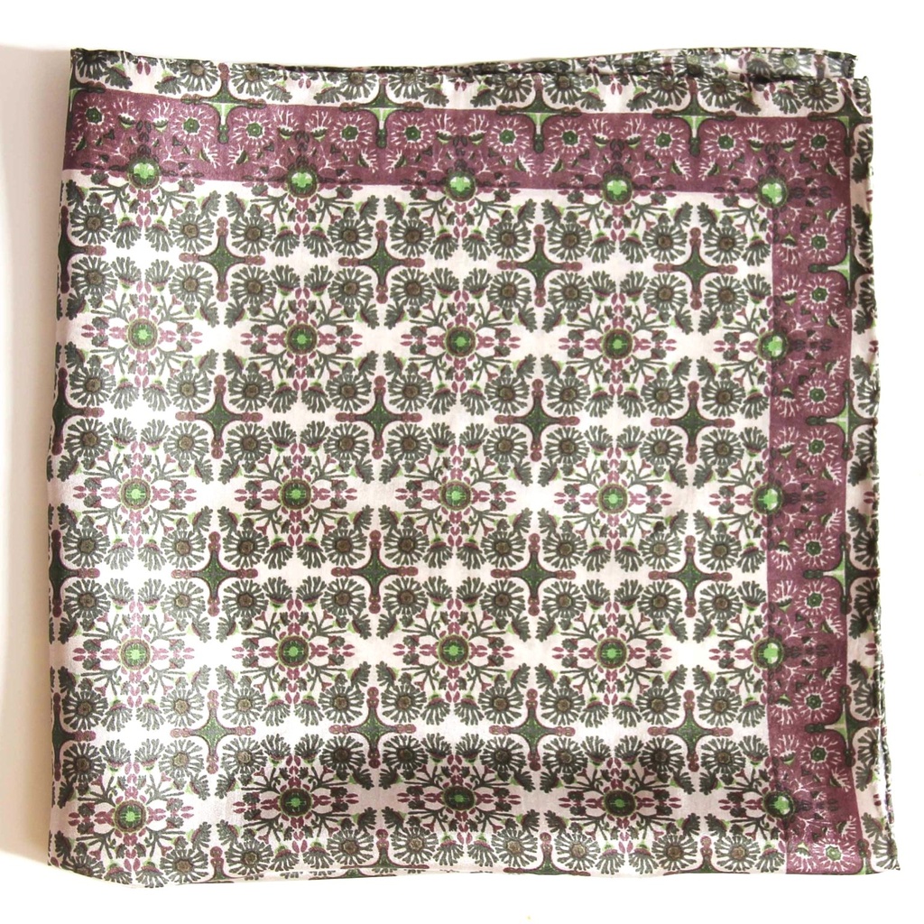 Les Belles Vagabondes - Seidentuch Mini Agadir prune