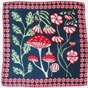 Les Belles Vagabondes - Seidentuch Mini Alice marine navy