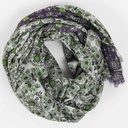 Les Belles Vagabondes - Schal Tetouan prune - 100 % Bio-Baumwolle