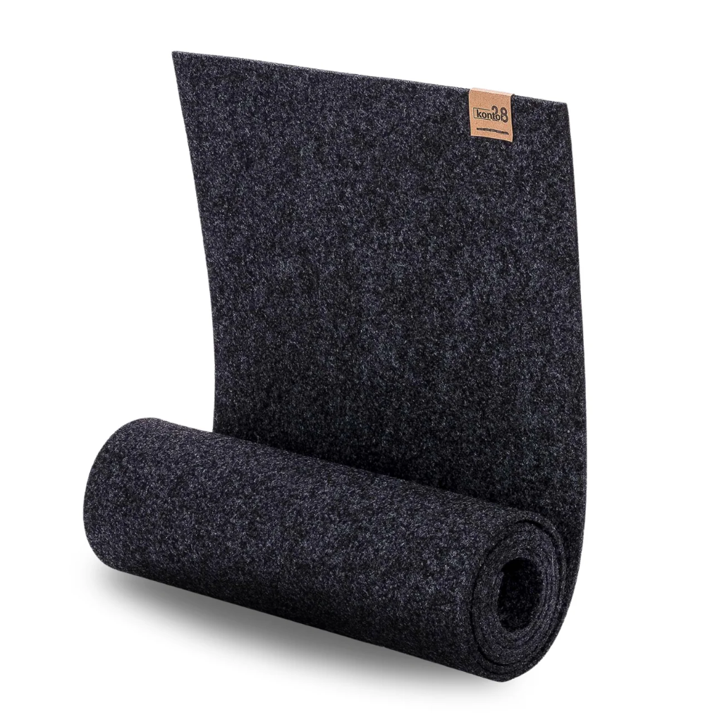 Maxx Factory / Kontor 28 - Tischläufer BISKOP 4mm rPET - aus up, recycling Filz - #901 anthrazit - Größe 150x30 cm