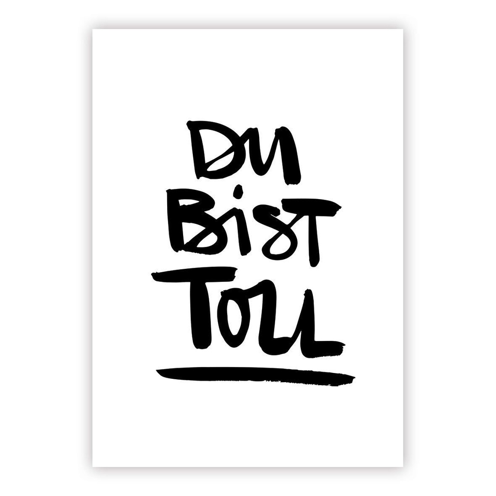 PPD - Postkarte - Du bist toll