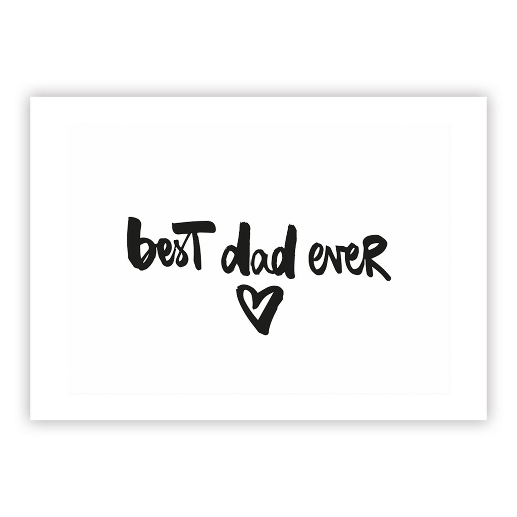 PPD - Postkarte - Best Dad Ever