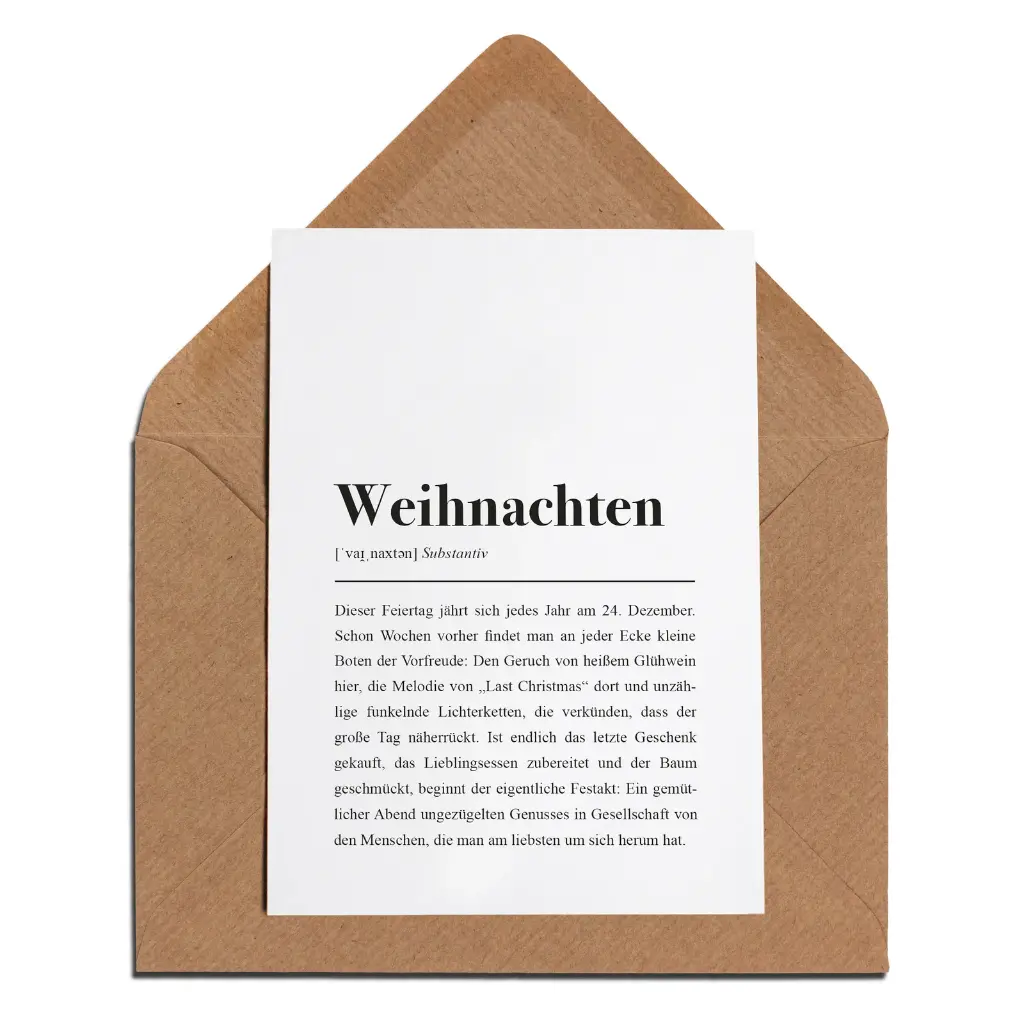 Aemmi - Klappkarte mit Umschlag - Weihnachten