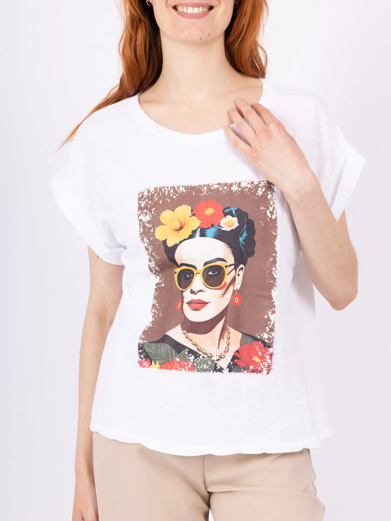 T-shirt Frida white - one size