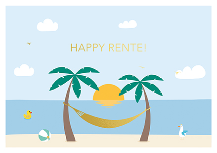 Nobis Design - Klappkarte - La Card - Happy Rente