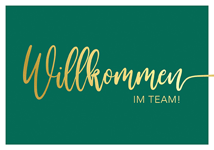 Nobis Design - Klappkarte - La Card - Willkommen im Team