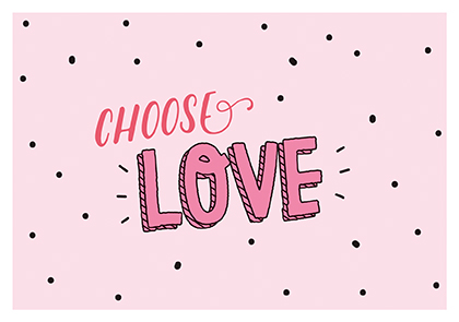 Nobis Design - Postkarte - La Card - Choose love