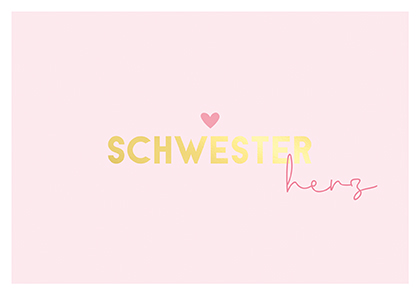 Nobis Design - Postkarte - La Card - Schwesterherz