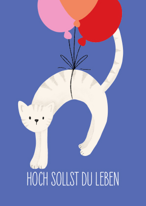 Nobis Design - Postkarte - Andrea Liesert - Hoch sollst du leben