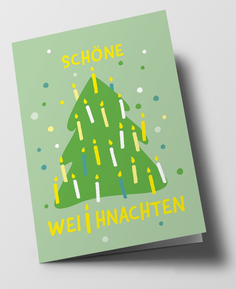 Nobis Design - Klappkarte - nola - Candle tree