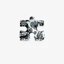 Sasstie - Haarspange - Puzzle Shadow Ink