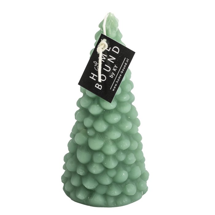 Homebound Kolony - Kerze Tannenbaum rustiek groß 7,4x7,4x15cm