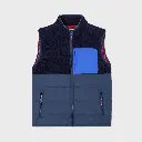 Billybelt - Sherpa Weste ärmellos - 2 material dark blue navy