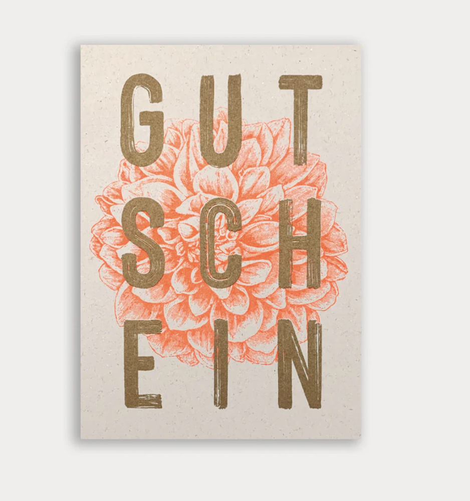 Togethery - Riso-Druck Postkarte Ökopapier - Gutschein