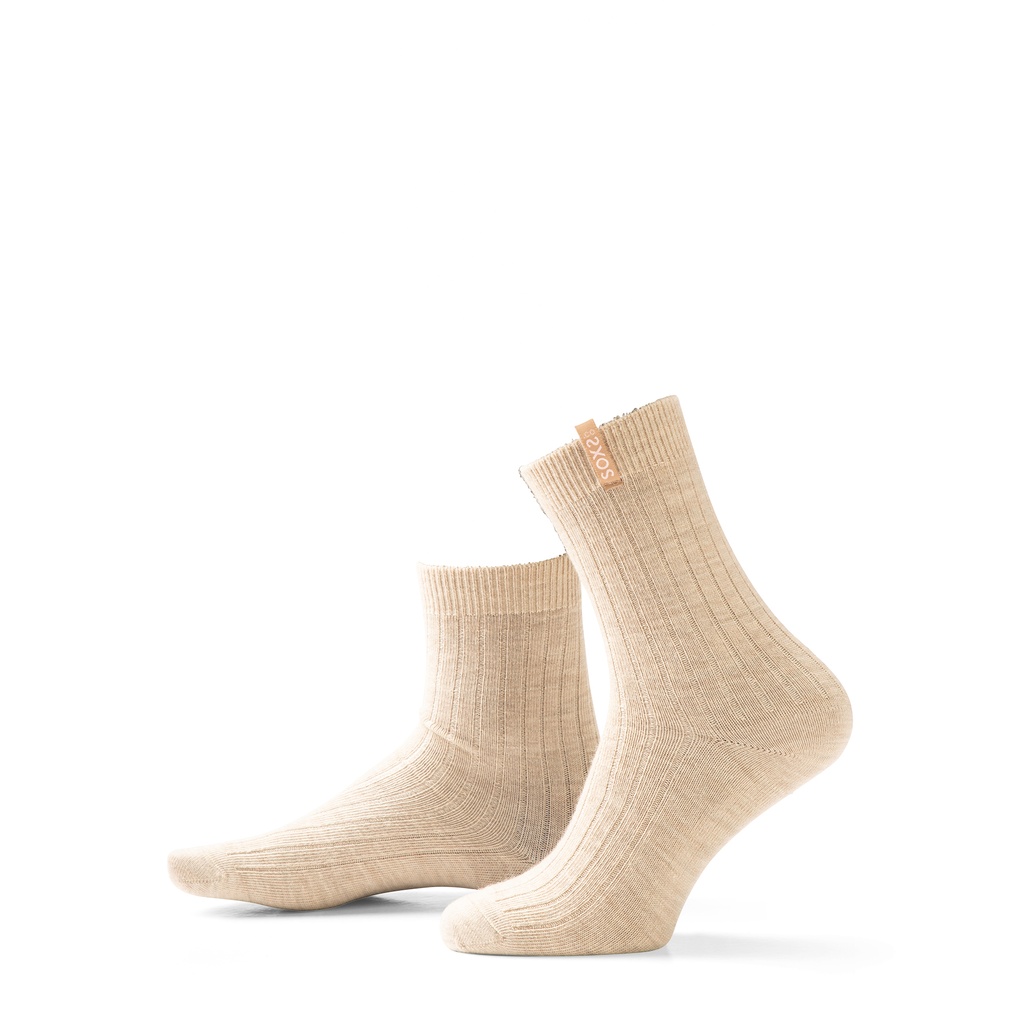 Soxs - StreetWear, Medium, beige Wolle, biscotti